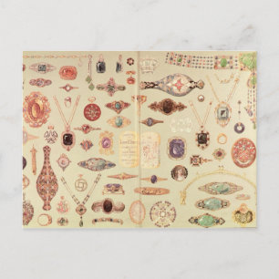 Carte Postale Bijoux du "Catalogue Tiffany", 1890
