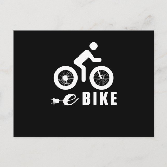 Carte Postale Bike vélo électrique vélo vélo vélo cadeau (Devant)