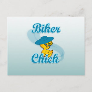 Carte Postale Biker Chick #3