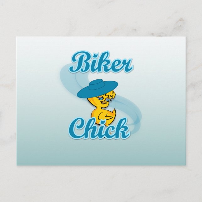 Carte Postale Biker Chick #3 (Devant)