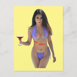 Carte Postale Bikini brun beauté Thunder_Cove
