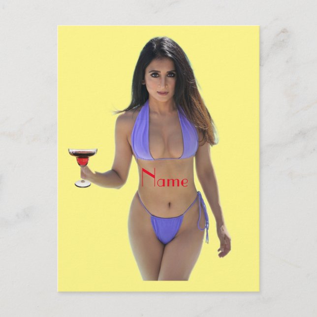 Carte Postale Bikini brun beauté Thunder_Cove (Devant)