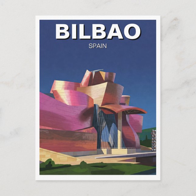 Carte Postale Bilbao Guggenheim Museum Voyage Abstrait (Devant)