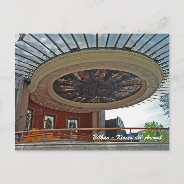 Carte Postale Bilbao - Kiosco del Arenal (Devant)