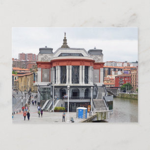 Carte Postale Bilbao. Le marché de Ribera. Mercado de la Ribera.