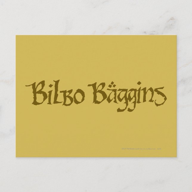 Carte Postale BILBO BAGGINS™ Solid (Devant)