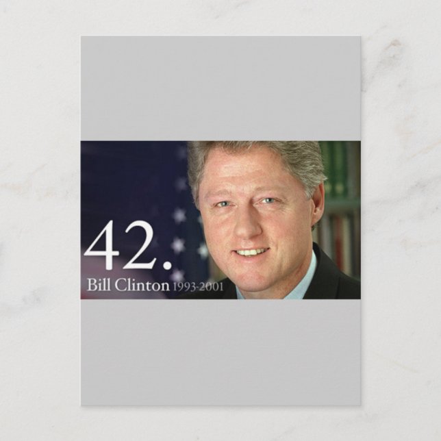 Carte Postale Bill Clinton (Devant)