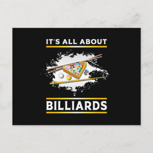 Carte Postale Billard Billard Billard Snooker 8 Ball Drôle cadea