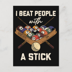 Carte Postale Billard Sarcastique - Humour à 8 balles