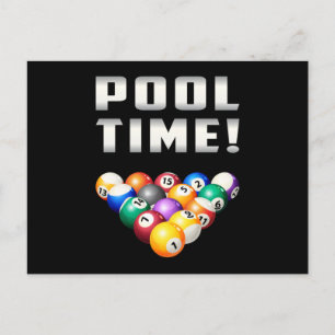 Carte Postale Billard Snooker Pool Billard 8 Ball Drôle cadeau