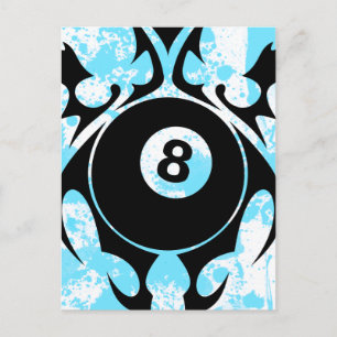 Carte Postale billard. tribal.