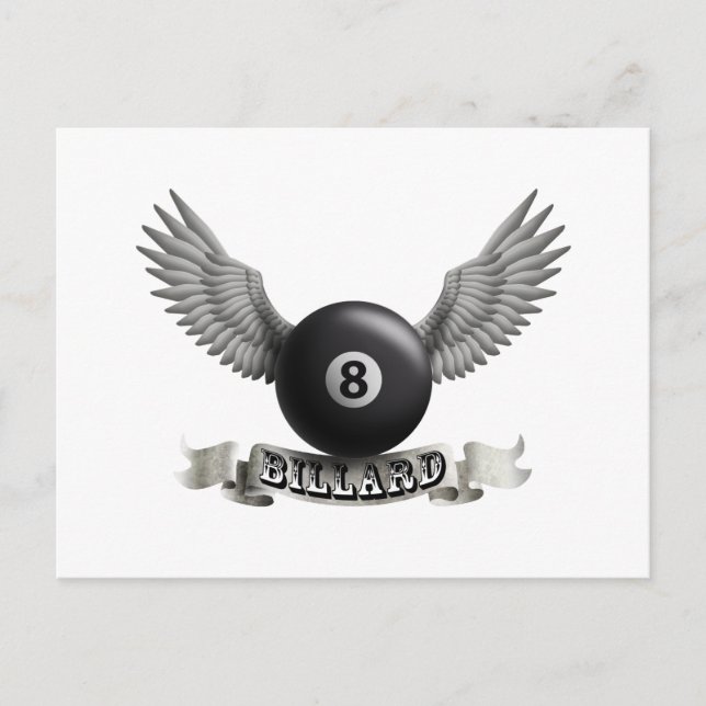Carte Postale Billard wings (Devant)