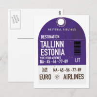 Billet de voyage à Tallinn Estonie