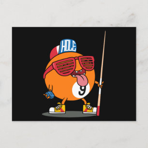 Carte Postale billiard cool neuf balle