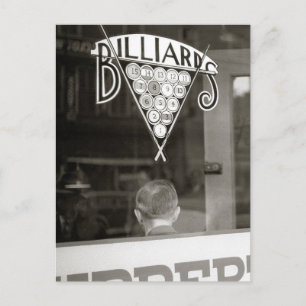 Carte Postale Billiards Hall, 1938
