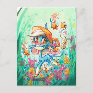 Carte Postale Billie et les abeilles