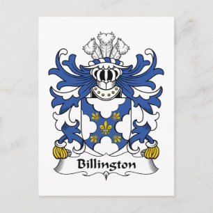 Carte Postale Billington Family Crest
