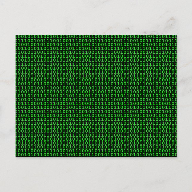 Carte Postale Binary green (homonymie) (Devant)