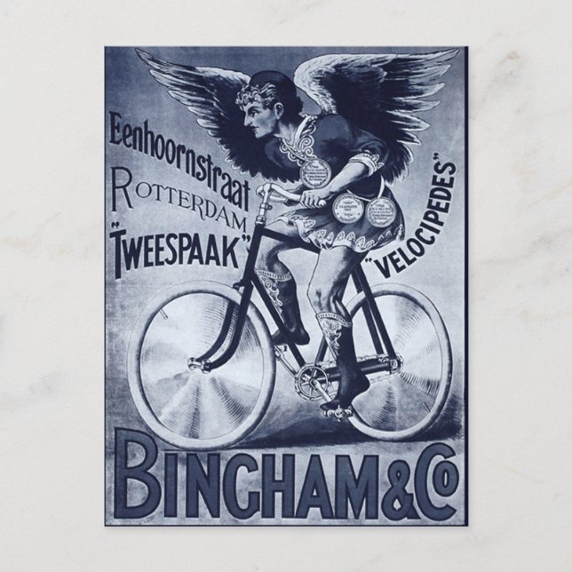 Carte Postale Bingham & Co. Velocipedes (Devant)