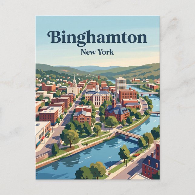 Carte Postale Binghamton, New York (Devant)