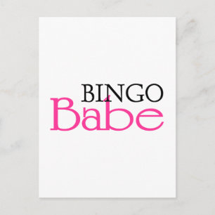 Carte Postale Bingo Babe