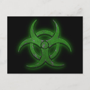 Carte Postale Biodangerosité verte