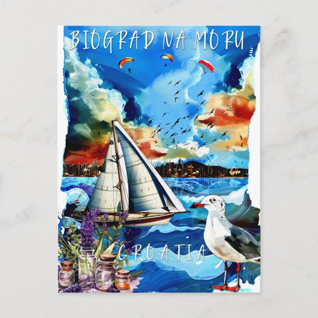 Carte postale - Biograd na Moru (Devant)