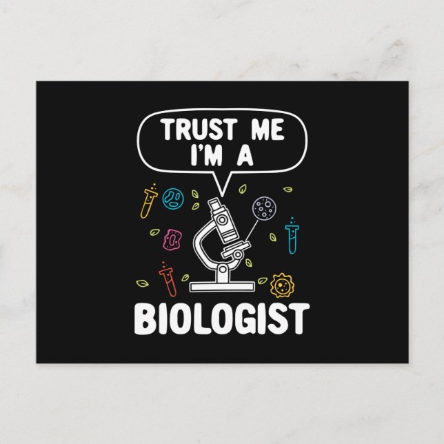 Carte Postale Biologie Biologiste Cadeau (Devant)