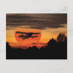 Carte Postale biplane