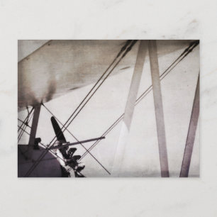 Carte Postale Biplane Wing Antiquité Abstraite