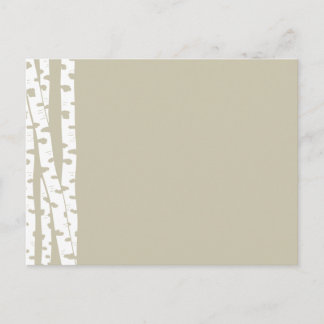 Carte Postale Birch Arbres blancs