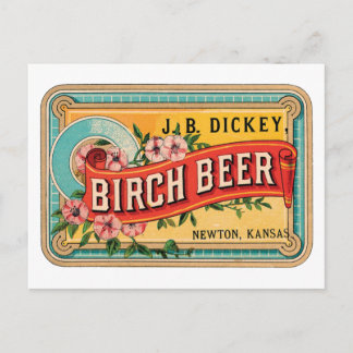 Carte Postale Birch Beer JB Dickey, Newton Kansas