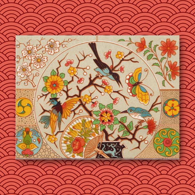 Carte Postale Birds & Butterflies Postcard (Créateur téléchargé)