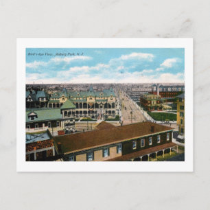 Carte Postale Birds Eye View, Asbury Park, New Jersey Vintage