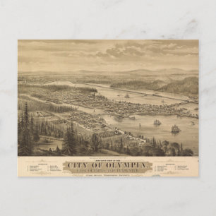 Carte Postale Birdseye view of Olympia (film, 1879)