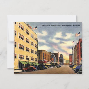 Carte Postale Birmingham AL 19th Street View 1940