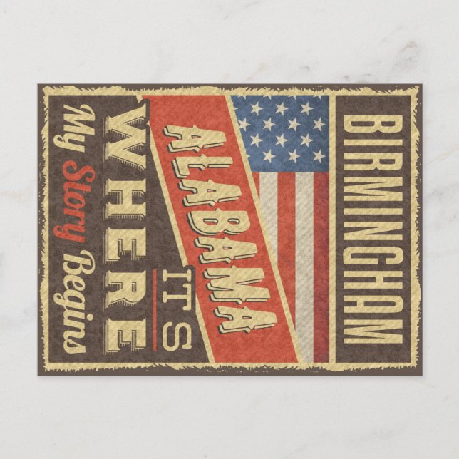 Carte Postale Birmingham Alabama (Devant)