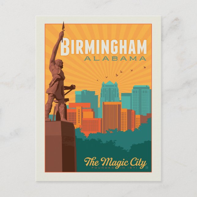Carte Postale Birmingham (Alabama) (Devant)