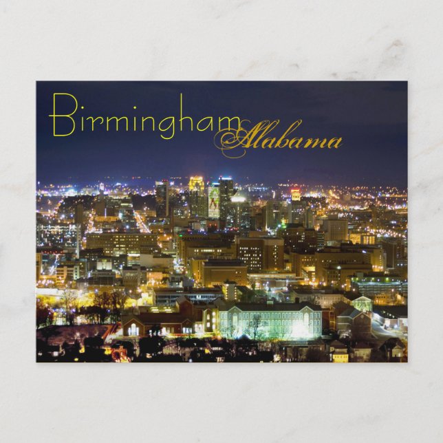 Carte Postale Birmingham, Alabama, États-Unis (Devant)