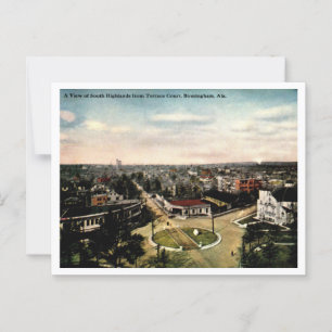 Carte Postale Birminghham AL, South Highlands Voir Vintage