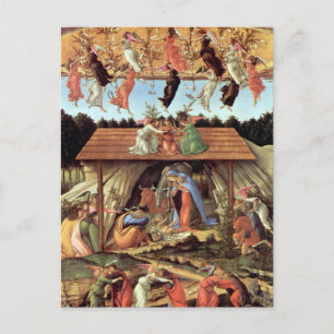 Carte Postale Birth of Christ by Botticelli, Christmas Nativity
