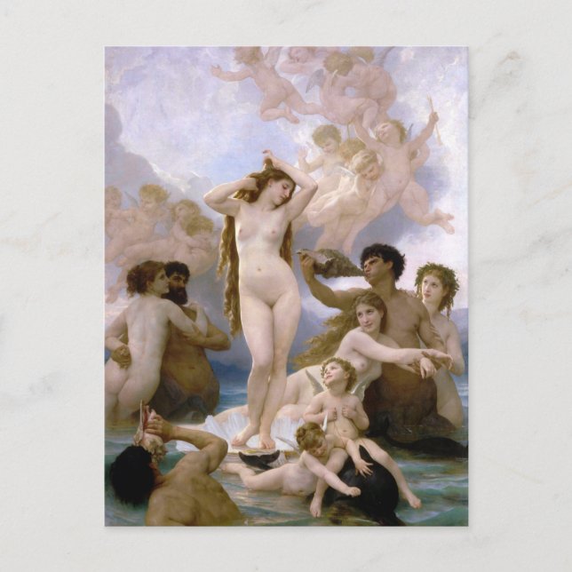 Carte Postale Birth of Venus by William-Adolphe Bouguereau (Devant)
