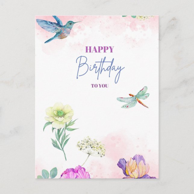 Carte Postale Birthday greeting card (Devant)