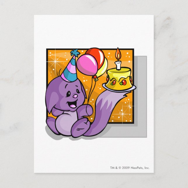 Carte Postale Birthday Kacheek (Devant)
