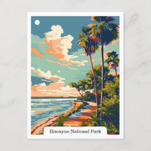 Carte Postale Biscayne National Park, Floride Travel Vintage