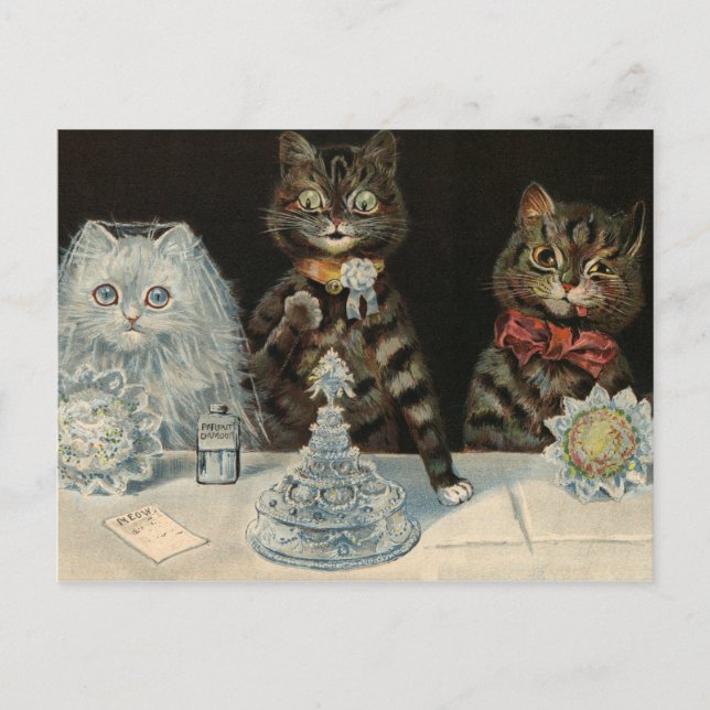 Carte Postale Biscuits Mellin's Food par Louis Wain (Devant)