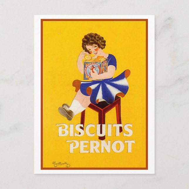 Carte Postale Biscuits vintages (Devant)