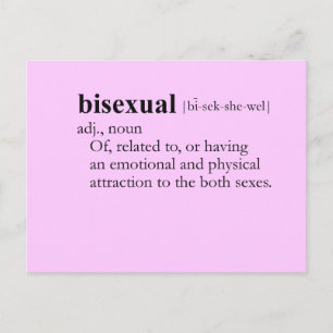 Carte Postale BISEXUAL (définition)