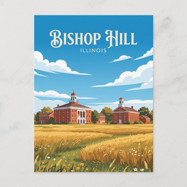 Carte Postale Bishop Hill Illinois (Devant)