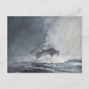 Carte Postale Bismarck à travers les rideaux de pluie manches